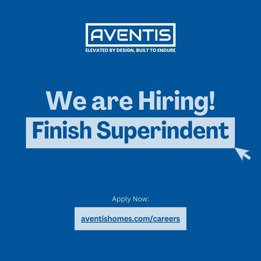 We're hiring a Finish Superintendent at AVENTIS Homes!
Join our team and lead the final phase of high-end coastal home builds on Florida’s barrier islands. If you're experienced, detail-driven, and ready to manage luxury construction projects with excellence—this is your opportunity.
💼 Full-time | 📍 Redington Shores, FL
Apply now → aventishomes.com/careers
#constructionjobs #luxuryhomebuilder #finishsuperintendent #floridaconstruction #aventishomes #customhomes #hiringnow