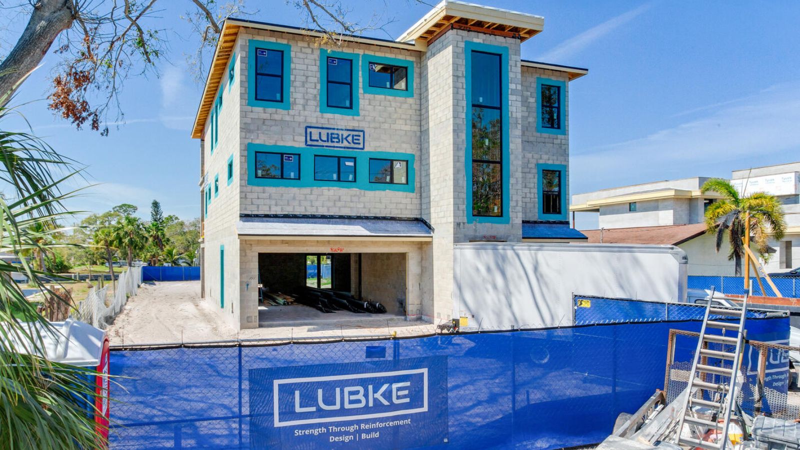 a house under construction in florida